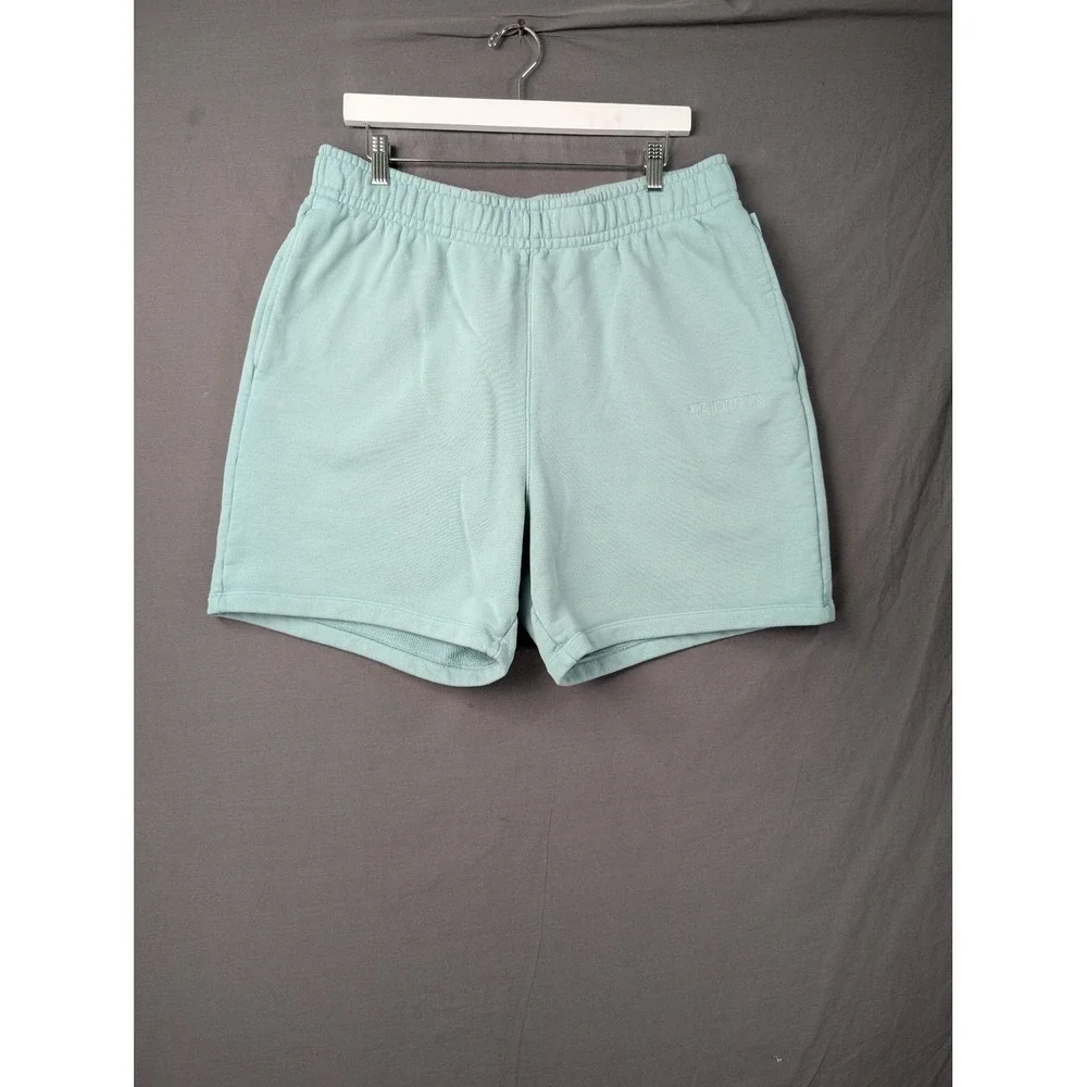 Air Jordan Wordmark Fleece Shorts Igloo Blue Mens Size XL FJ0696-340